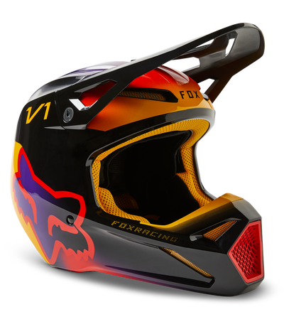 Casco Fox V1 Toxsyk  Dot/Ece [Blk] 29659-001