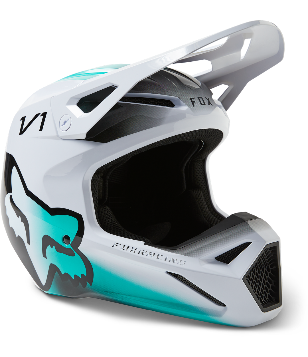 Casco Fox V1 Toxsyk  Dot/Ece [Wht] 29659-008